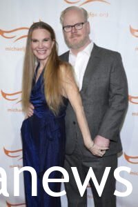 Jim Gaffigan and his wife
