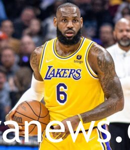 LeBron James playing basketball