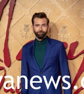 David Tennant in a power suit