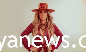 lainey-wilson in a red country style
