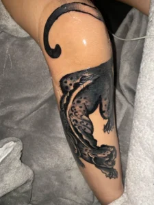 rocky leg tattoo
