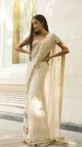 Lisa Haydon saree outfit