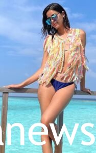 Anaya Panday floral bikini