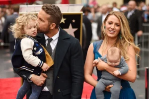 Ryan Reynolds and his children