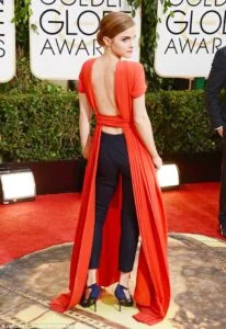 Emma Watson in Golden Globes Gown