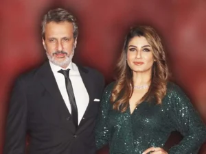 Raveena Tandon and Anil Thadani