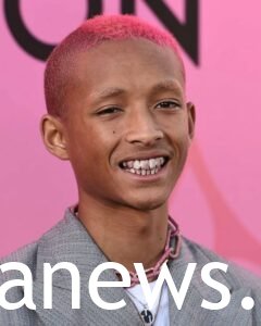 Jaden smith with his colored hairstyle