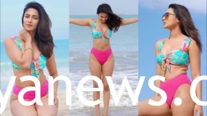 Erica Fernandes floral bikini