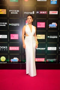 Avneet Kaur in a white dress
