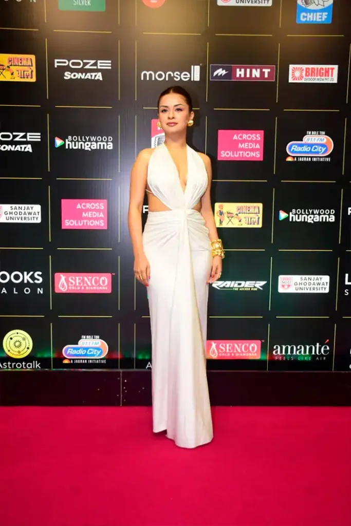 Avneet Kaur in a white dress