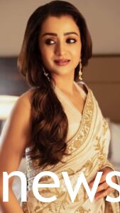 Trisha Krishnan: low messy bun hairstyle