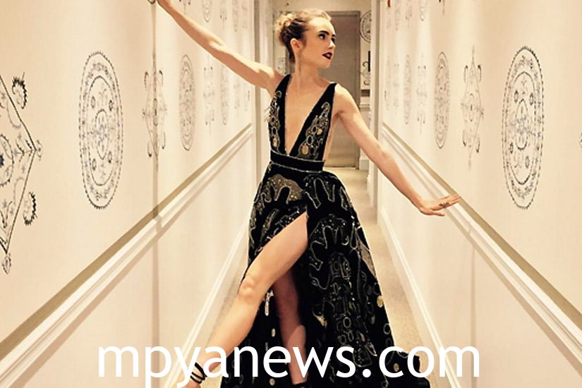 Lily Collins Dress stylish