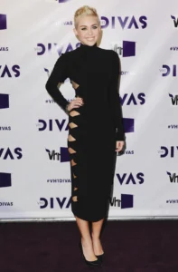 Miley Cyrus Dress: in a black dress