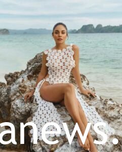 classy Vanessa Hudgens Nude dress