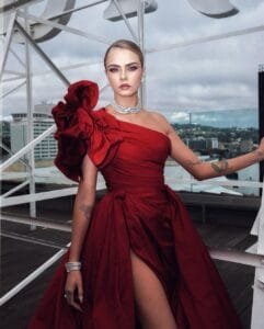 Cara Delevingne Dresses: high slit dress