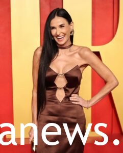 Demi Moore Fashion sexy cut out dress
