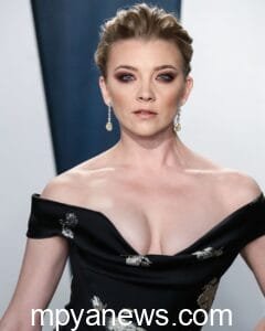 Natalie Dormer: on a black dress
