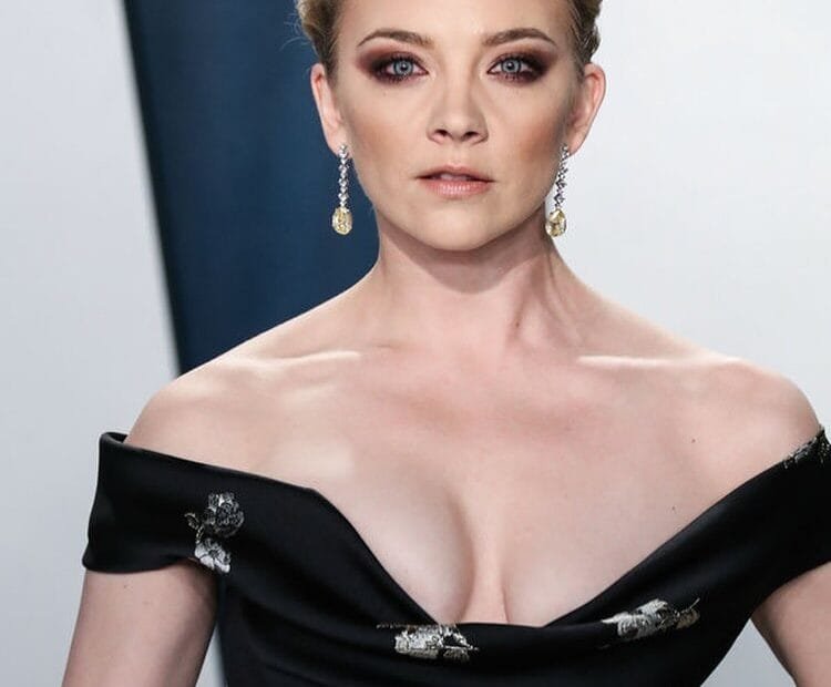 Natalie Dormer: on a black dress