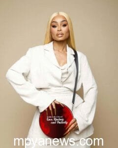 Blac Chyna: on a white outfit