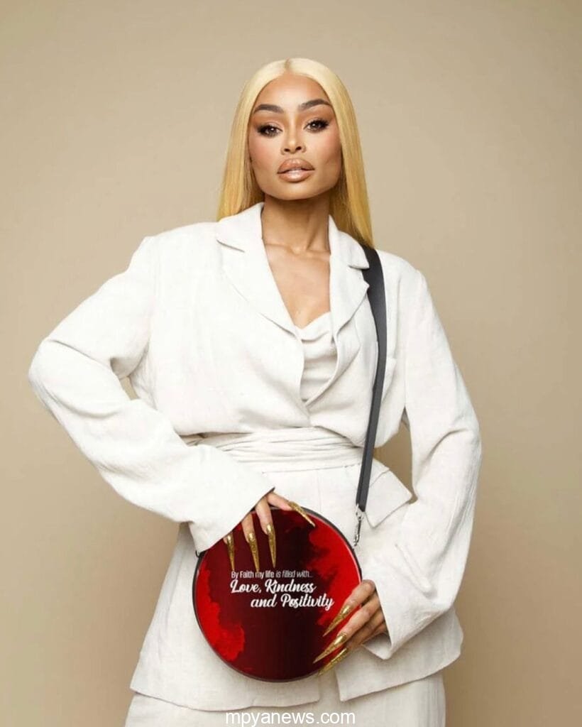 Blac Chyna: on a white outfit