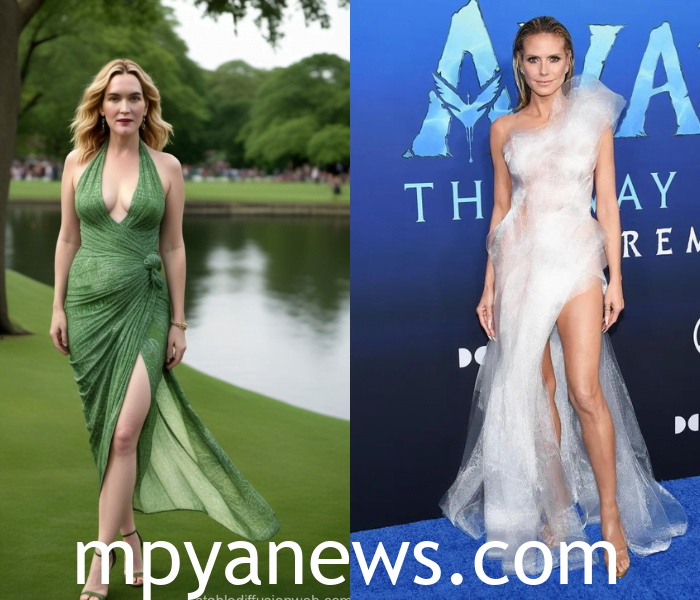 Kate Winslet Fashion sexy high slit