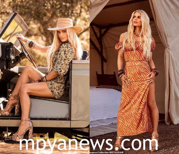 Jessica Simpson high slit dresses