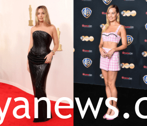 Margot Robbie in cute little dress and maxi dress fashion