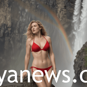 Kate Winslet Bikini: in a red bikini