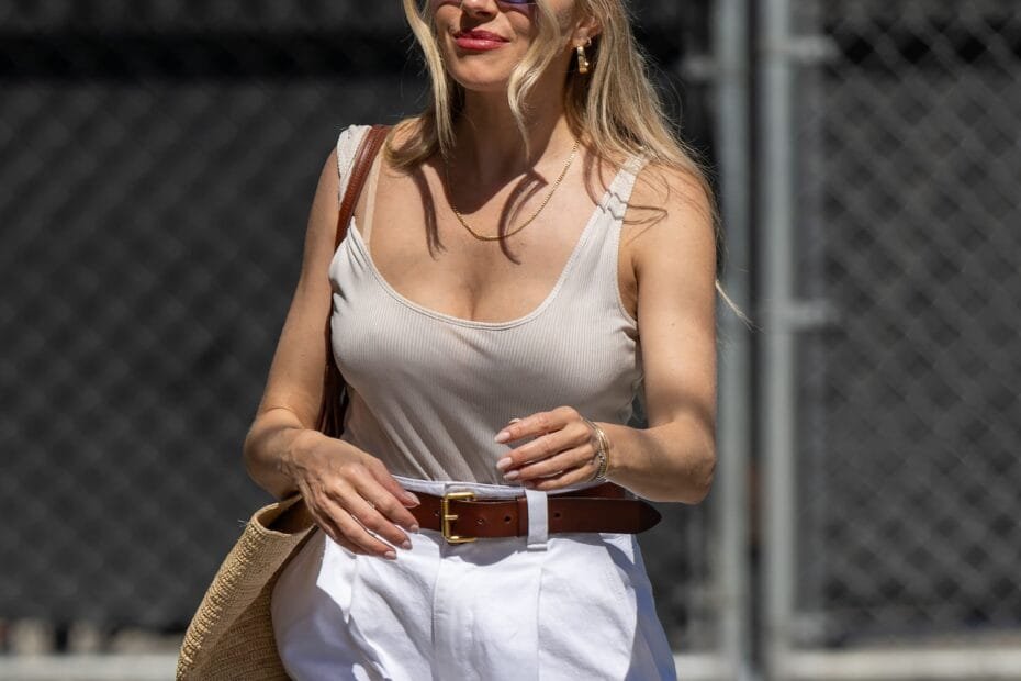 Sienna Miller: on a perfect heat wave