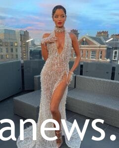 Maura Higgins dress: high slit