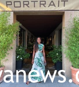 floral dress: Naomie Harris Dresses