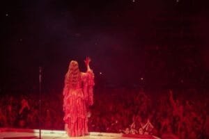 Florence Welch Facts: on a red dress