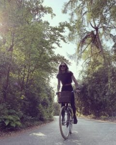 Pendleton Fashion: on a black outfit