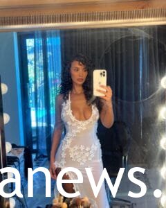 Maya Jama dresses: cute high slit