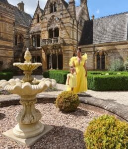 Leona Lewis Dress: on a yellow dress