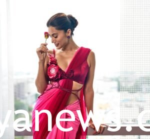 hot in red Taapsee Pannu Bikini