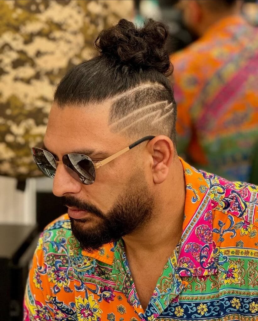 Yuvraj Singh Hairstyle:stunning