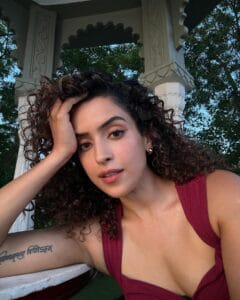 Sanya Malhotra Hairstyles hot 