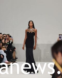 Naomi Campbell Iconic Dresses: black gown