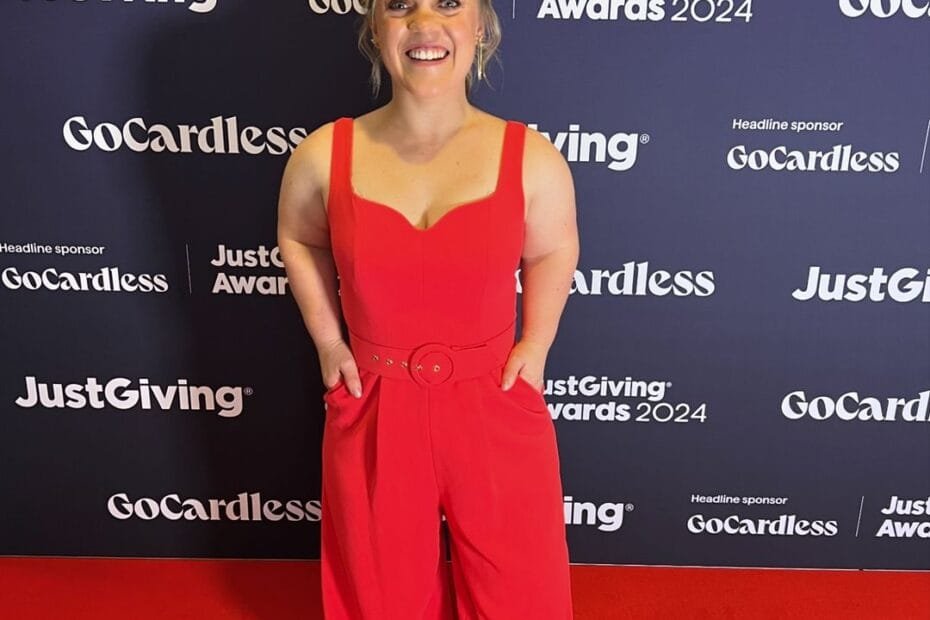 Simmonds Relationship Timeline: in a red outfit