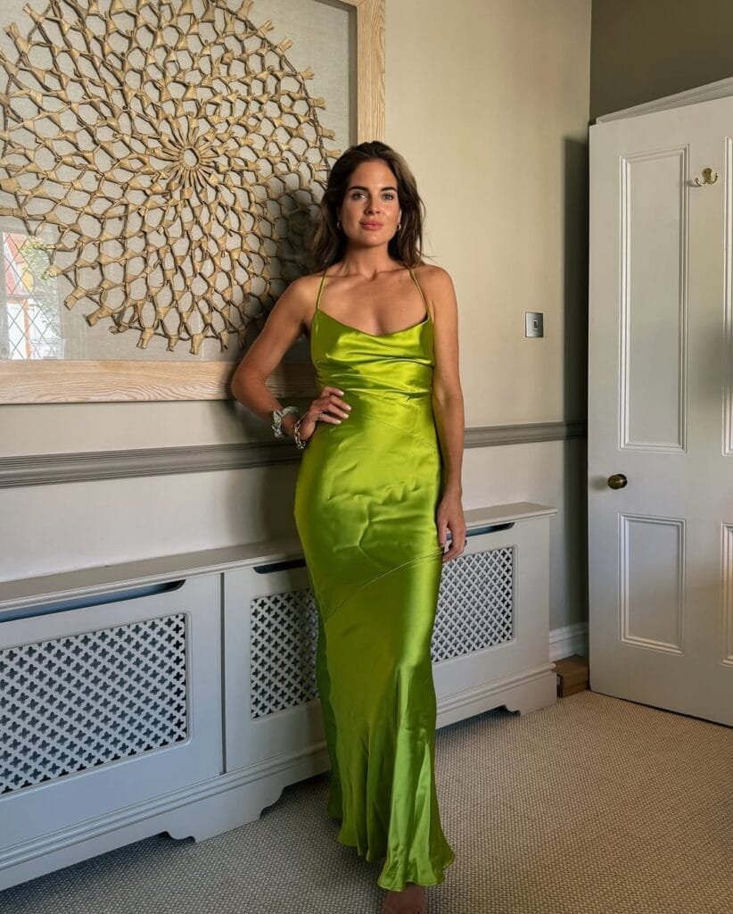 Binky Felstead fashion:in green