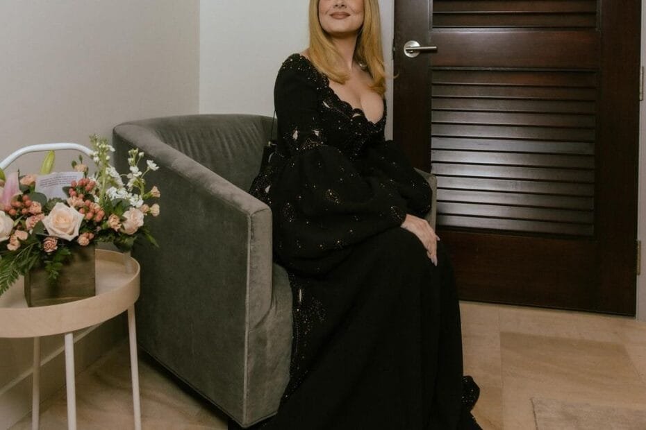 Adele Plus Size Fashion: on ablack dress