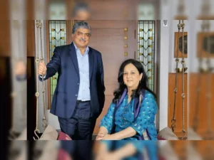 Nandan Nilekani Friends and wife