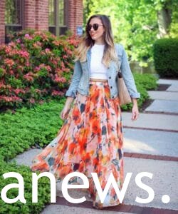 Summer Outfits with Maxi Skirts: flowers