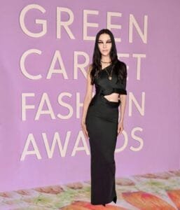 Mariacarla Boscono red carpet: black is gold