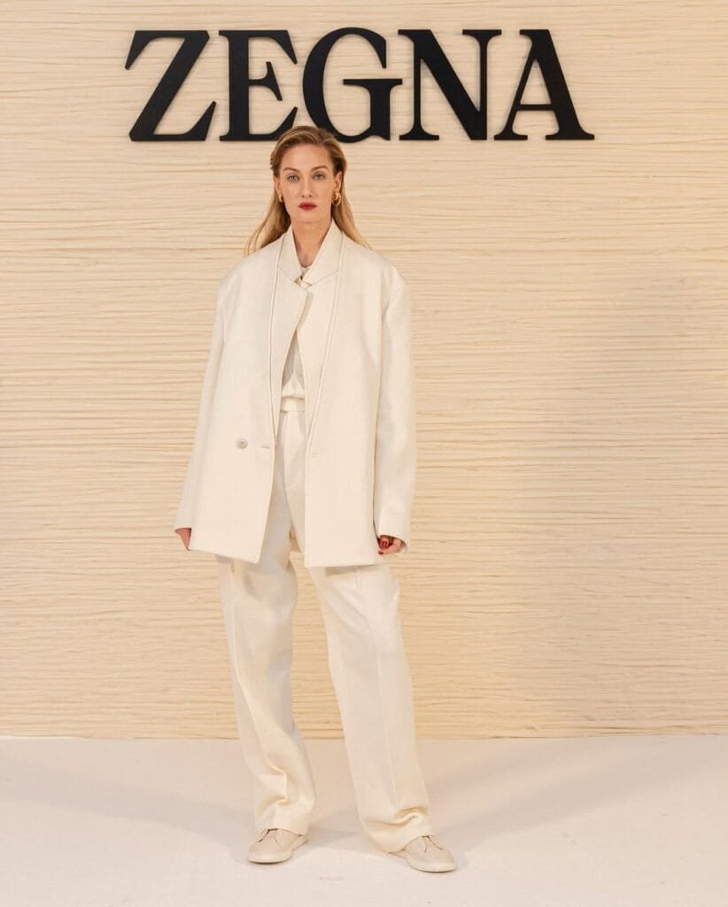 Eva Riccobono fashion outfits: stylish in white