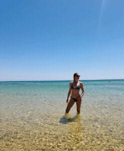 Eva Riccobono Bikini; classic at the sea