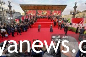 Red carpet Moscow Film Festival: stuning