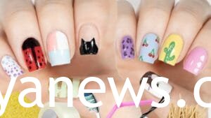 Easy Nail Art Designs at Home: household