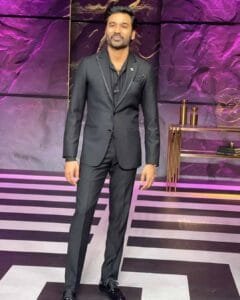 Dhanush fashion style:in a black suit